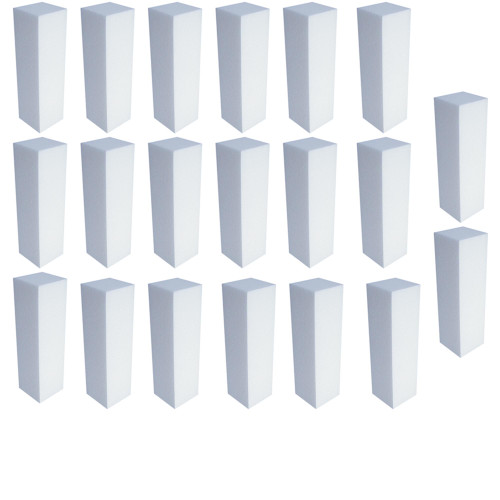 DL Pro 150 Grit White Buffing Block, Case Pack of 20