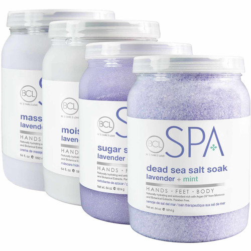 BCL Spa Complete Lavender + Mint 4-Step System, 64 oz. Sizes