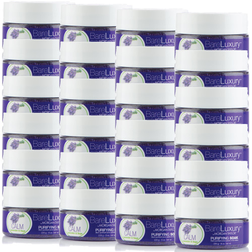 BareLuxury Calm Lavender & Sage Soak (8 oz. | 226 g.) - Case Pack of 24
