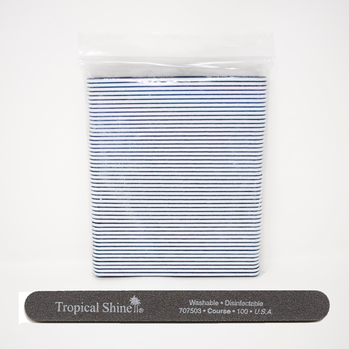 Tropical Shine Black File 100 Grit (Coarse)- Case Pack of 50
