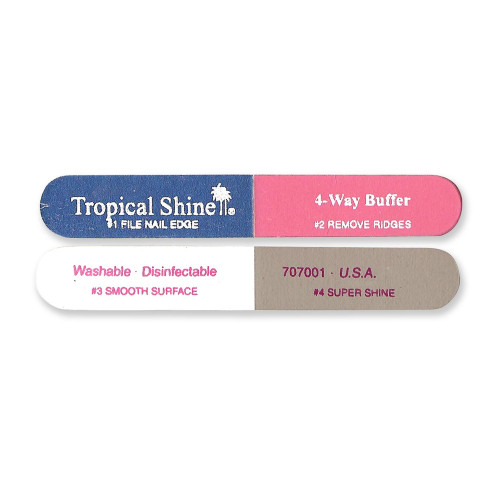 Tropical Shine Nail File Dual Grit File BLUE 120/240 (Coarse/ Fine) 7 In X 3/4 In - Foto 8