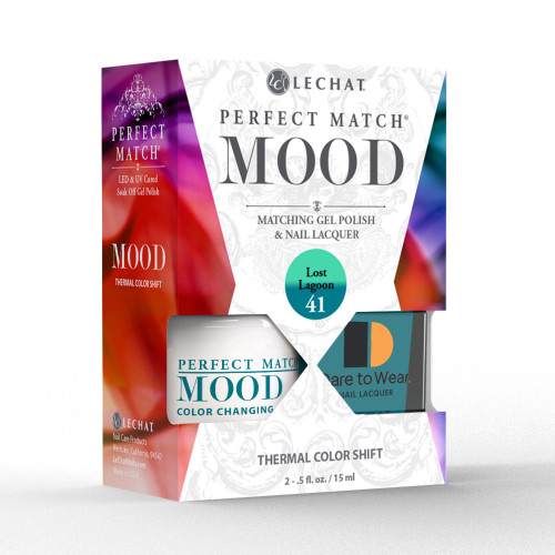 LeChat "Lost Lagoon" - Perfect Match MOOD Collection Duo Set Lacquer & Gel  - SKU:PMMDS41