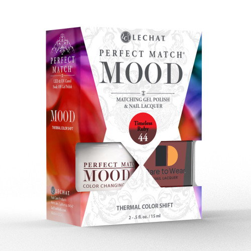 LeChat "Timeless Ruby" - Perfect Match MOOD Collection Duo Set Lacquer & Gel  - SKU:PMMDS44