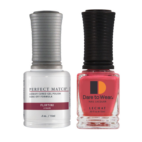 Le Chat Perfect Match Gel Polish & Lacquer Set, Flirtini, 15 mL | .5 fl. oz., PMS009