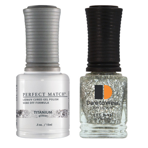 Le Chat Perfect Match Gel Polish & Lacquer Set, Titanium, 15 mL | .5 fl. oz., PMS134