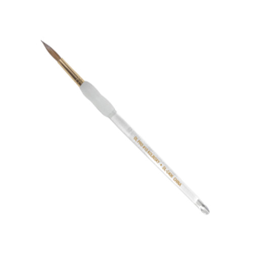 DL Pro #4 Gel Grip Kolinsky Acrylic Brush