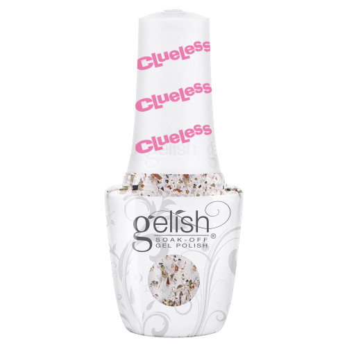 Gelish "Two Snaps For You" Trio, Lightest Pink with Party Glitter - Includes gel polish, lacquer, and dip