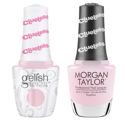 Gelish "Highly Selective" Duo, Light Pink Metallic - Includes gel polish and lacquer