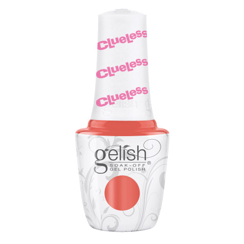 Gelish "Driving In Platforms" Duo, Poppy Coral Creme - Includes gel polish and lacquer