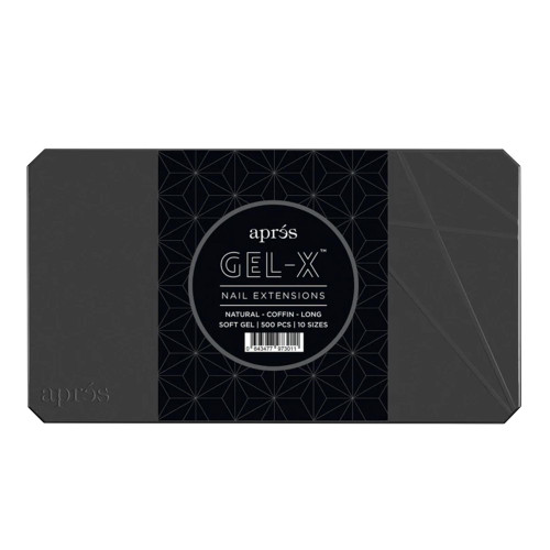 Aprés Gel-X Tips - Natural Coffin Long