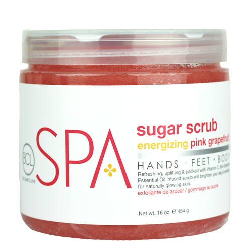 BCL SPA Sugar Scrub Energizing Pink Grapefruit, 16 oz.