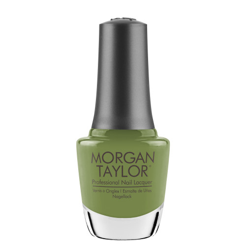 Morgan Taylor Nail Lacquer "Leaf It All Behind" Moss Green Crème - 15 mL | .5 fl oz - 3110483