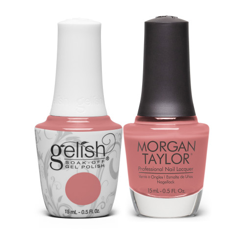 Gelish "Radiant Renewal " Duo, Dusty Coral Crème - Includes Gel Polish and Lacquer