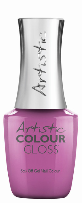 Artistic Nail Design "Cut To The Chase", Colour Gloss Soak-Off Gel Polish, Light Purple/Pink Crème