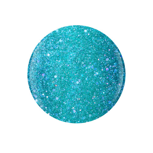 Gelish Xpress Dip n Brush "Ride The Wave", Aqua Teal Glitter, 43 g | 1.5 oz - Splash of Color Collection