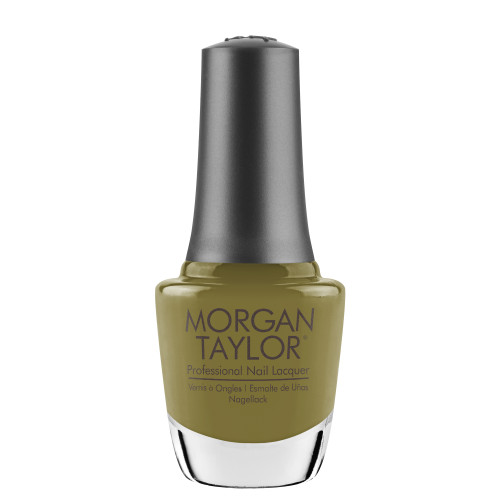 Morgan Taylor Nail Lacquer "Lost My Terrain of Thought", Moss Green Creme, 15 mL | .5 fl oz - Change of Pace Collection