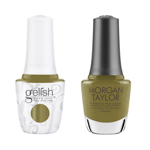 Gelish "Lost My Terrain Of Thought" Duo, Rose Mauve Crème- Includes Gel Polish and Lacquer