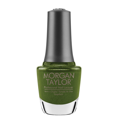Morgan Taylor Nail Lacquer "Bad to the Bow", Olive Shimmer, 15 mL | .5 fl oz - On My Wish List Collection