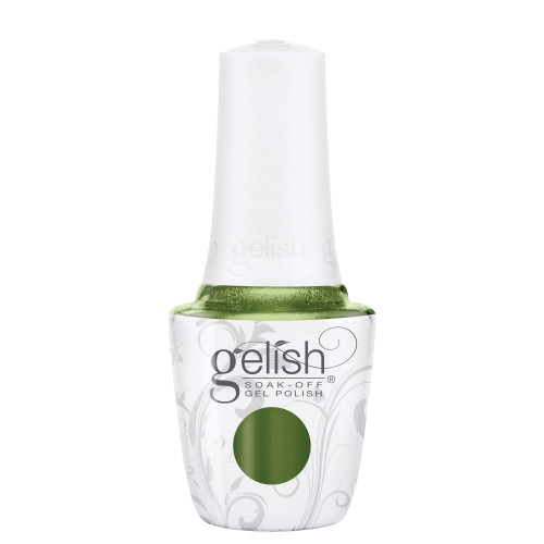 Gelish Soak-Off Gel Polish "Bad to the Bow", Olive Shimmer, 15 mL | .5 fl oz - On My Wish List Collection