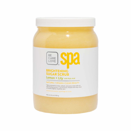 BCL Spa 64 oz. Brightening Lemon + Lily Sugar Scrub - Nail Supply Inc