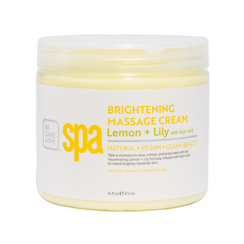 BCL Spa 16 oz. Brightening Lemon + Lily Massage Cream