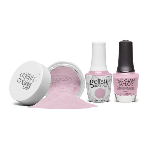 Gelish "Up, Up, And Amaze" Trio - Includes Gel Polish, Lacquer and Dip - Bubblegum Pink Crème