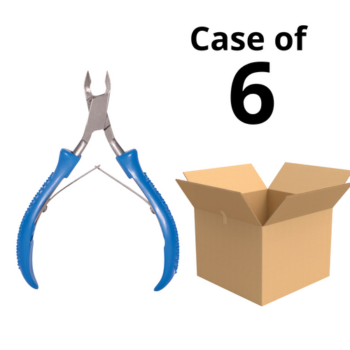 Satin Edge 4-1/4" Comfort Grip Cuticle Nipper Half Jaw Double Spring - SE-2067 Case Pack of 6