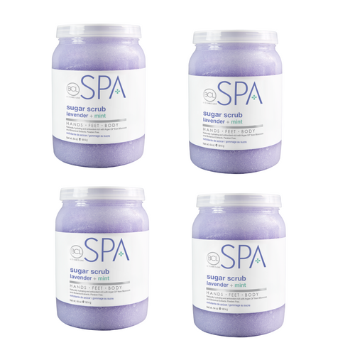BCL SPA Sugar Scrub Lavender + Mint, 64 oz. Case Pack Of 4