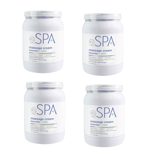 BCL SPA Massage Cream Lavender + Mint, 64 oz. Case Pack Of 4