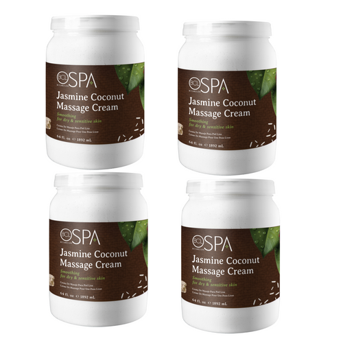 BCL SPA Jasmine Coconut Massage Cream, 64 oz. Case Pack Of 4