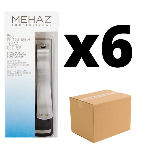Mehaz Professional Straight Toenail Clipper Case Pack Of 6