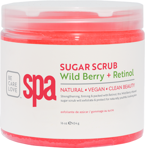 BCL SPA Sugar Scrub Wild Berry + Retinol, 16 oz.