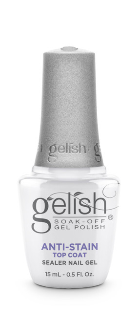 Gelish Anti-Stain Soak-Off Gel Top Coat, 15 mL | .5 fl. oz.