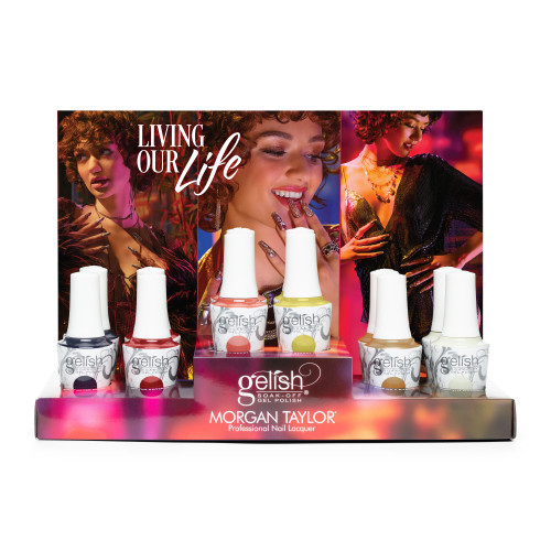 Gelish Soak-Off Gel Polish "Living Our Life" Fall Collection, 12 ct. Display
