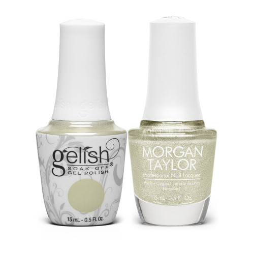 Gelish "Catching Some Glaze" Duo - Includes Gel Polish and Lacquer- Opal Iridescent
