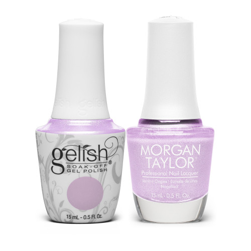 Gelish "Lucidly Lavender" Duo - Includes Gel Polish and Lacquer - Lavender Pearl