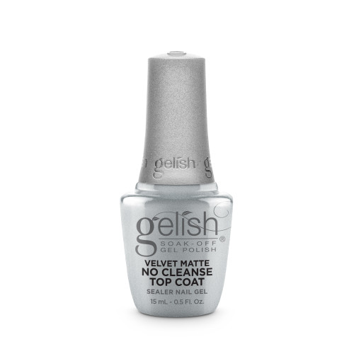 Gelish Soak-Off Gel Polish Velvet Matte No Cleanse Gel Top Coat, 15 mL | .5 fl oz - 1148135