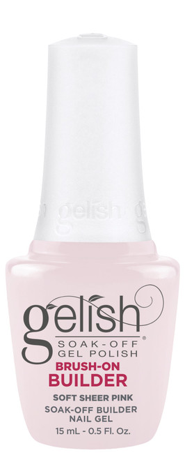 Gelish Soft Sheer Pink Brush-On Builder Gel, 15 mL | .5 fl. Oz.