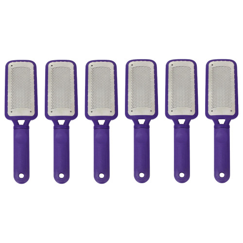 Mr. Pumice Large Metal Foot File, Purple, 6 pc. Display