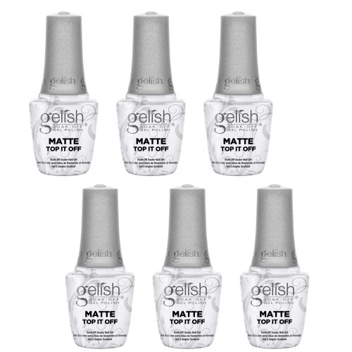 Gelish Matte Top It Off Sealer Gel - Case Pack of 6