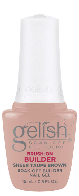 Gelish Sheer Taupe Brown Brush-On Builder Gel, 15 mL | .5 fl. Oz.