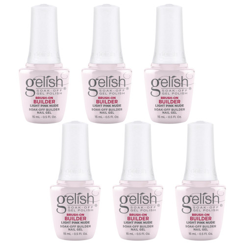 Gelish Light Pink Nude Brush-On Builder Gel, 15mL | .5fl. Oz. - Case Pack of 6