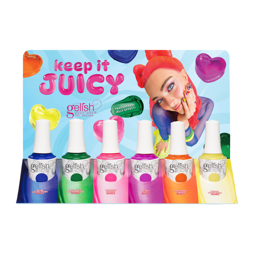 Gelish Soak-Off Gel Polish "Keep It Juicy" Summer Collection, 6 ct. Display