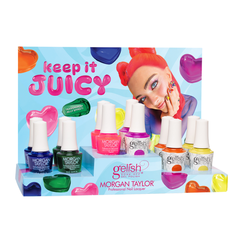 Gelish & Morgan Taylor "Keep It Juicy" Summer Collection, 12 ct. Mixed Display - Includes Gel Polish & Lacquers