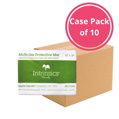 Intrinsics 407490 - 40 ct. Multi-Use Protective Mat, 12” x 16”, All-Purpose Towel - Case Pack of 10 Packs