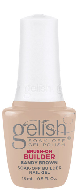 Gelish Sandy Brown Brush-On Builder Gel, 15 mL | .5 fl. Oz.
