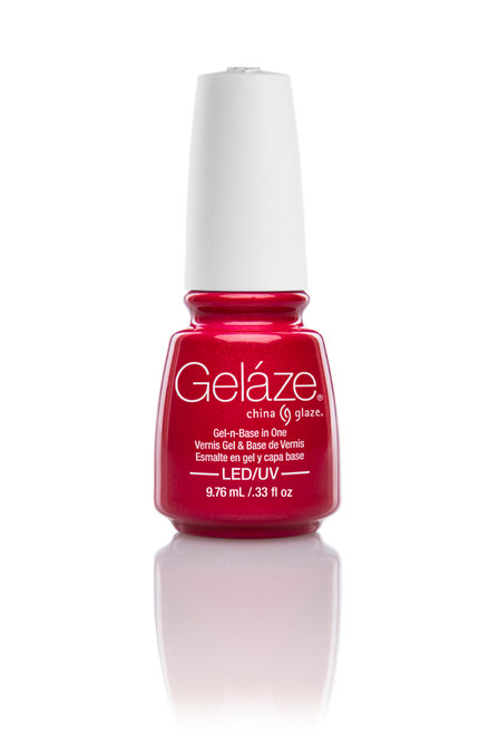 Gelaze by China Glaze "Strawberry Fields" Gel-N-Base, .33 fl. Oz.