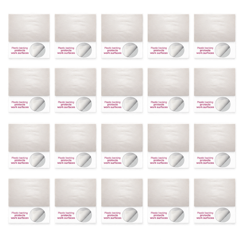 DL Pro Protective Nail Towels with Plastic Backing - Case of 20 Packs