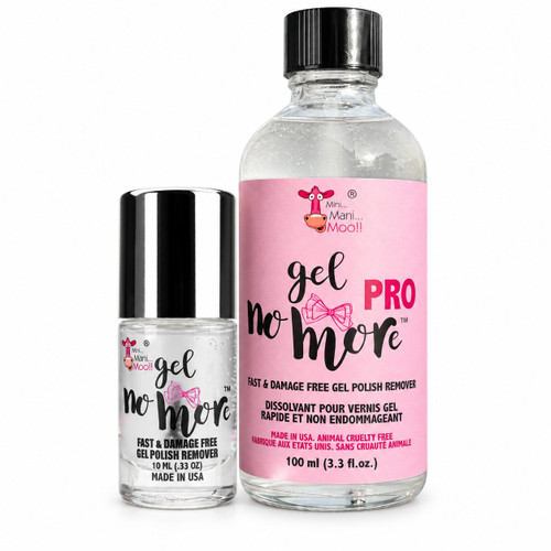 Mini Mani Moo Gel No More!: Gel and Dip Remover, Refill Bundle