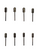Nail Supply Inc. E-File 3/32" Bit Bundle, 8 pieces
